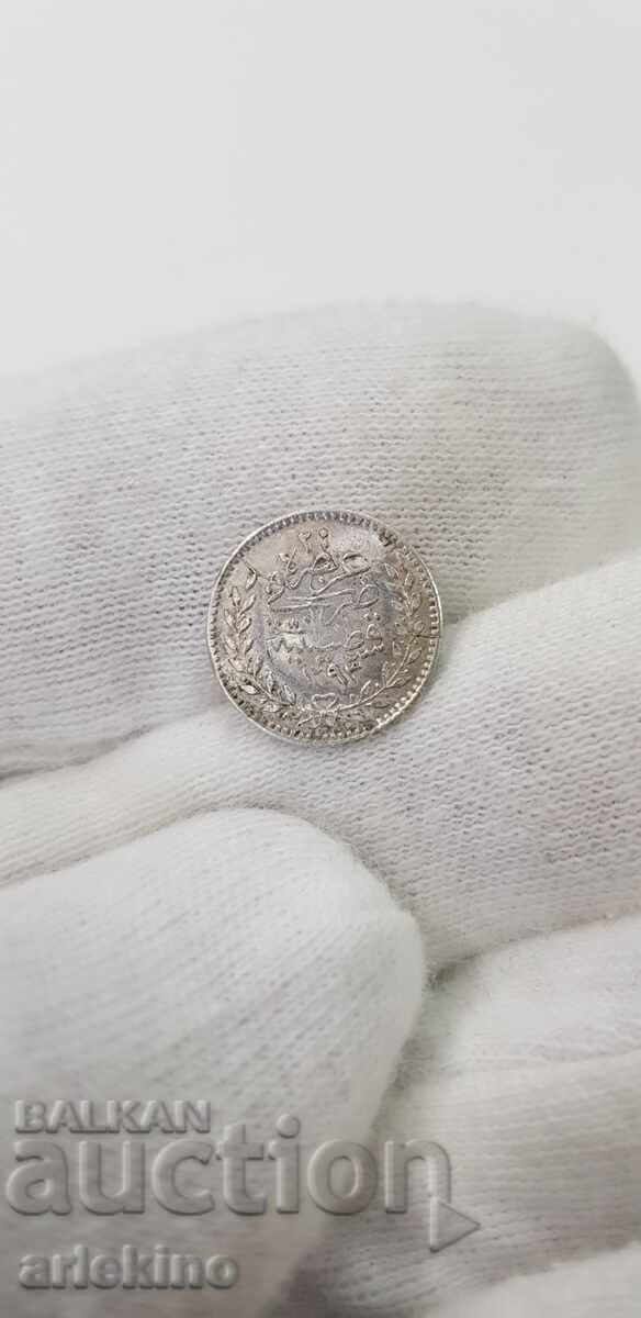 Rare silver coin Turkey-Ottoman Empire 0.60 g.