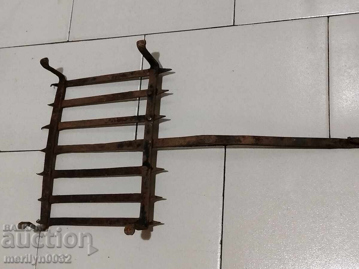 Delivery of Old hand forged grill, steakhouse, wrought iron Delivery of Old hand forged grill, steakhouse, wrought iron