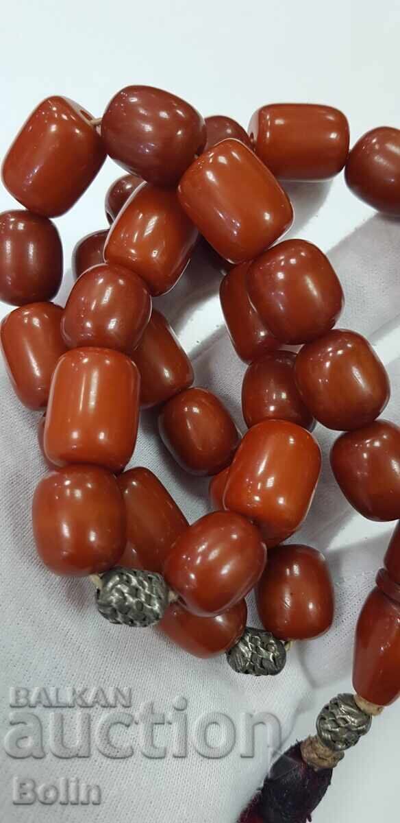 Old rosary 33 beads - Katalin - Amber early 20th century with price 1300.00 BGN | € 664.68 Old rosary 33 beads - Katalin - Amber early 20th century with price 1300.00 BGN | € 664.68