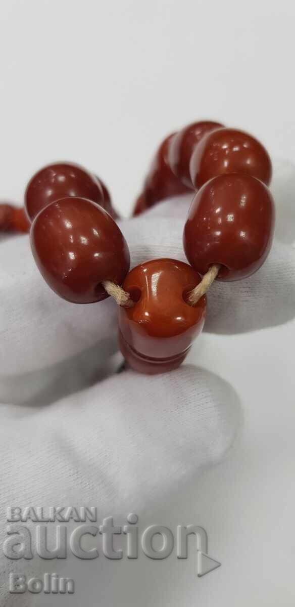 Delivery of Old rosary 33 beads - Katalin - Amber early 20th century Delivery of Old rosary 33 beads - Katalin - Amber early 20th century