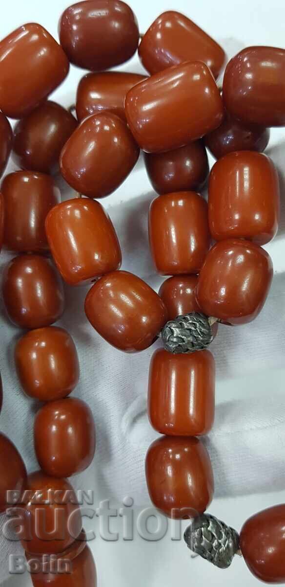 Old rosary 33 beads - Katalin - Amber early 20th century - 5 Old rosary 33 beads - Katalin - Amber early 20th century - 5