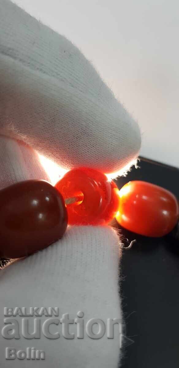 Old rosary 33 beads - Katalin - Amber early 20th century - 7 Old rosary 33 beads - Katalin - Amber early 20th century - 7