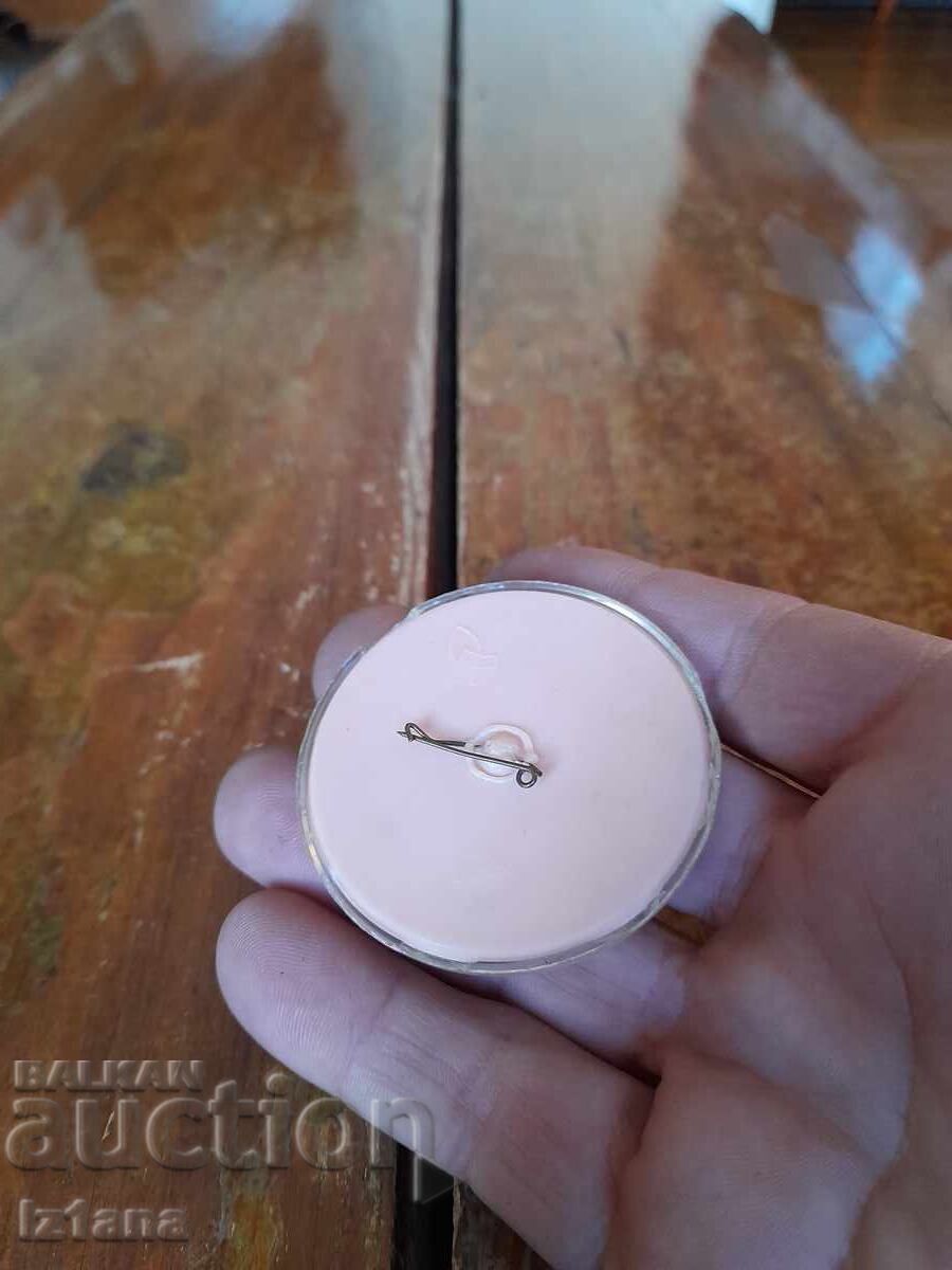 Auction  Old badge teddy bear Misha