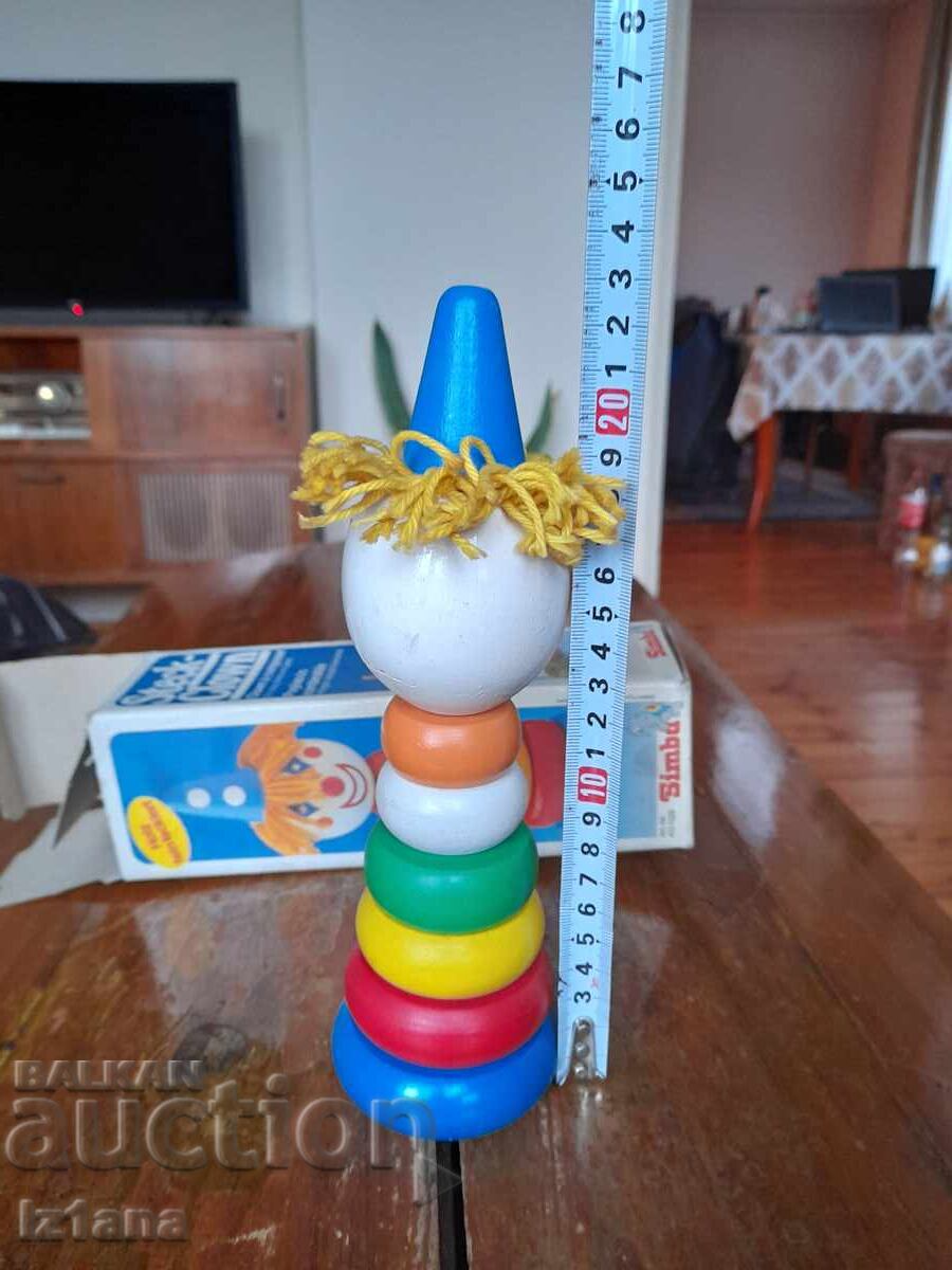 Auction Old children's toy for sorting Clown Auction Old children's toy for sorting Clown