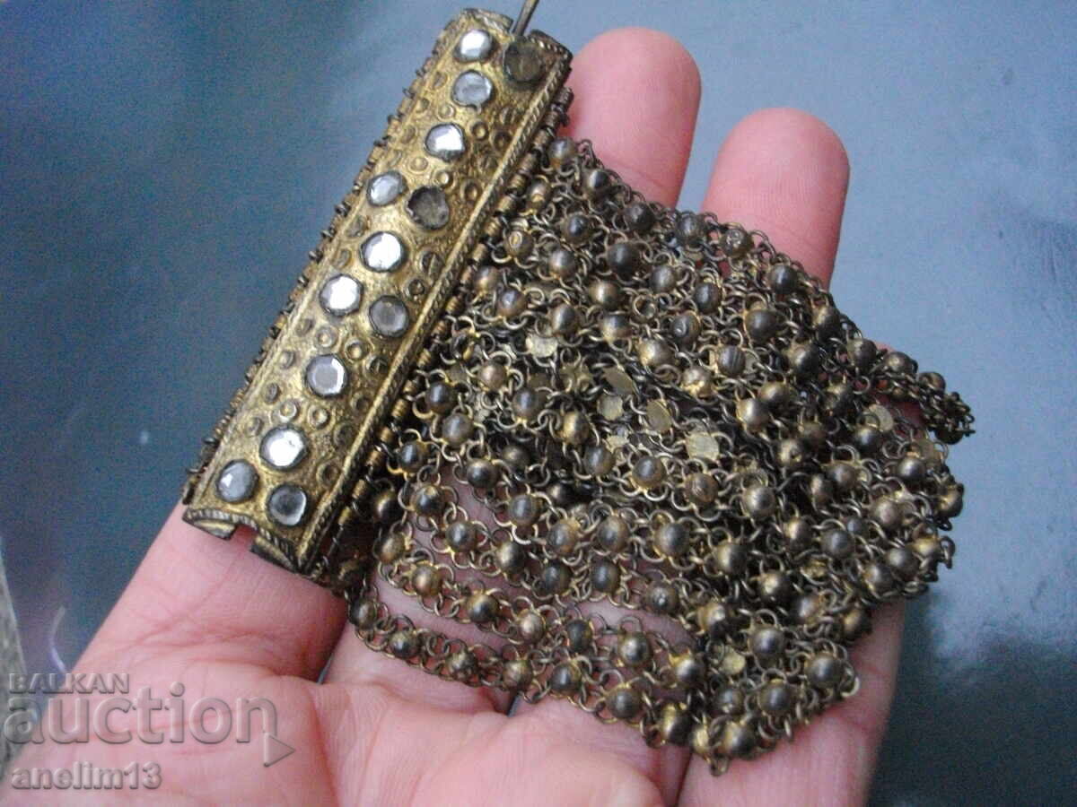 OLD CUT CHRISTMAS BRACELET - 7 OLD CUT CHRISTMAS BRACELET - 7