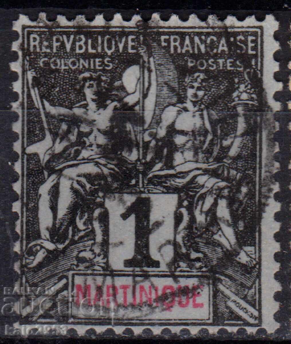 France/Martinique-1892-Regular-Colonial Allegory,stamp