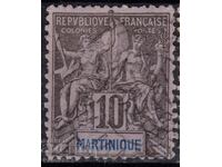 France/Martinique-1892-Regular-colonial αλληγορία, γραμματόσημο