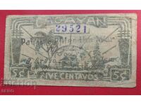 Bancnotă-Filipine-Provincia Cagayan-5 cenți 1942-notegeld