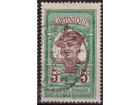 France/Martinique-1908-Regular-τοπική παρθενική, γραμματόσημο