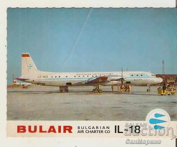 Postcard Bulgaria Bulair Il-18*