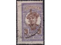 France/Martinique-1908-Regular-τοπική παρθενική, γραμματόσημο