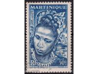 France/Martinique-1947-Regular-τοπικό κορίτσι,MLH