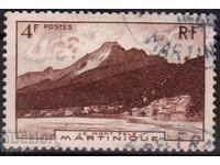 France/Martinique-1947-Regular-mountain peaks, γραμματόσημο