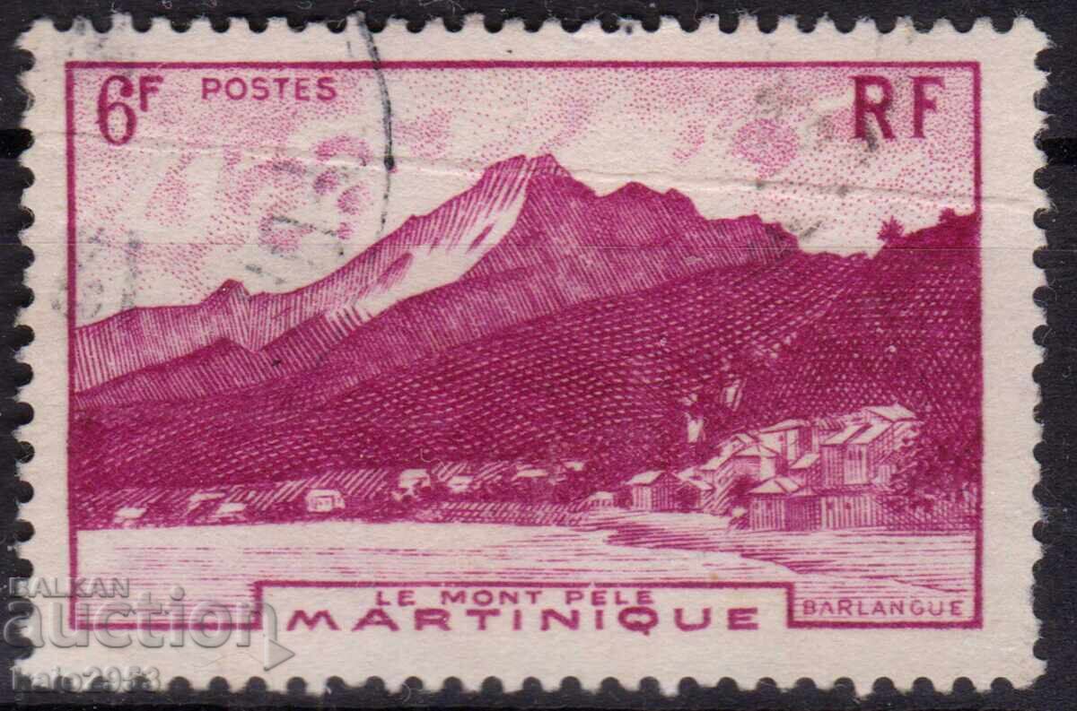 France/Martinique-1947-Regular-mountain peaks, γραμματόσημο