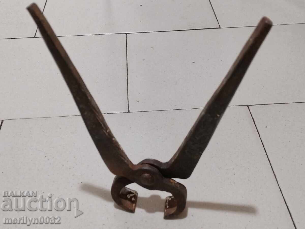 Old wrought iron pliers - 6