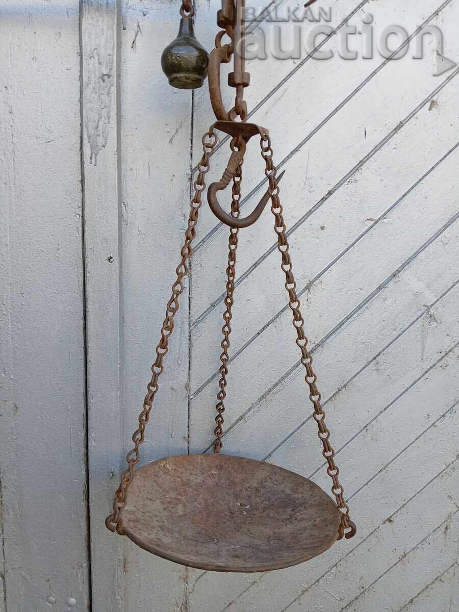 αντίκα οθωμανική ζυγαριά με ζυγαριά μαχαιριού από σφυρήλατο σίδερο oki - 5 αντίκα οθωμανική ζυγαριά με ζυγαριά μαχαιριού από σφυρήλατο σίδερο oki - 5