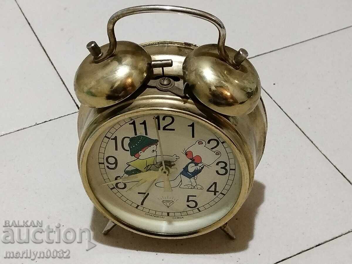 Κινεζικό ξυπνητήρι επιτραπέζιο ρολόι του 1980 - 6 Κινεζικό ξυπνητήρι επιτραπέζιο ρολόι του 1980 - 6