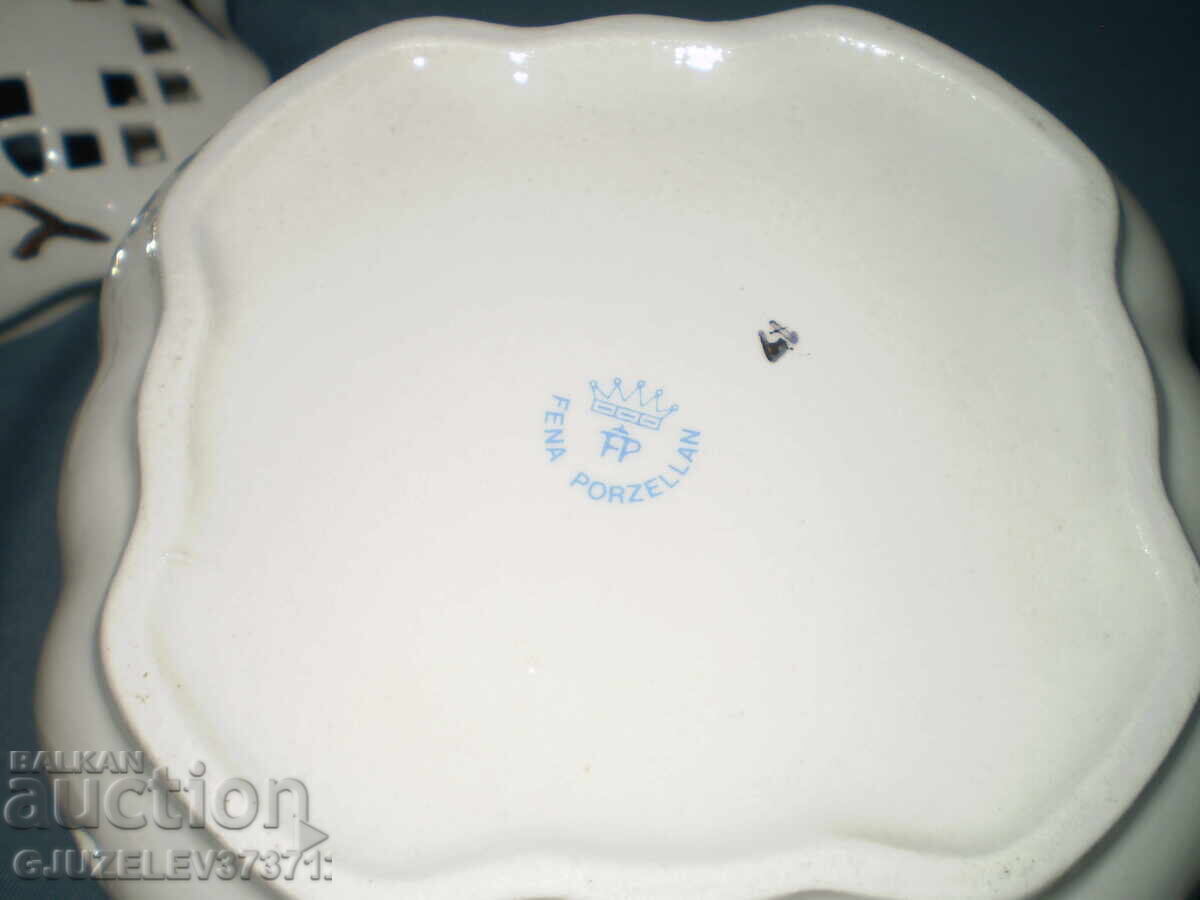 Ретро фруктиера с капак фин Немски порцелан FINA PORZELLAN - 5 Ретро фруктиера с капак фин Немски порцелан FINA PORZELLAN - 5