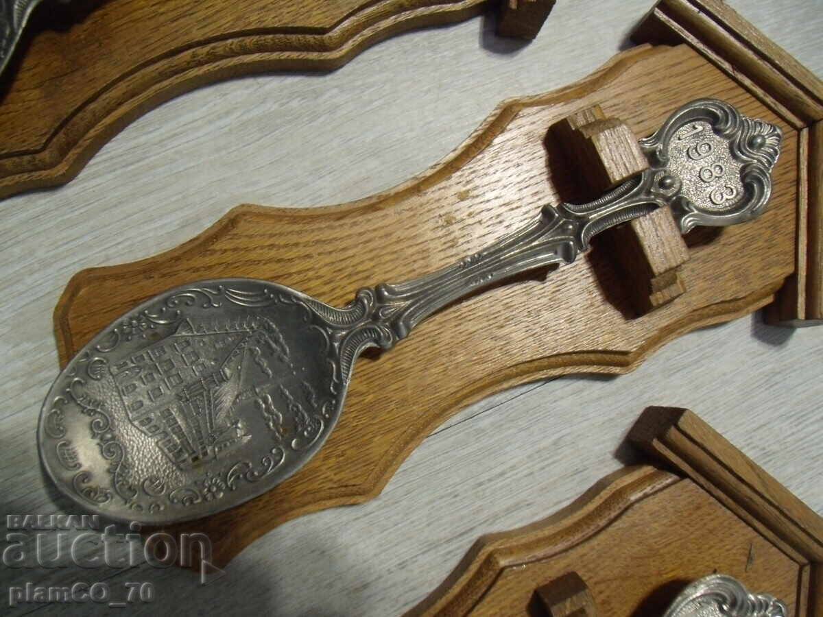 Auction No.*7821 three old metal / tin spoons - Frieling Zinn Auction No.*7821 three old metal / tin spoons - Frieling Zinn