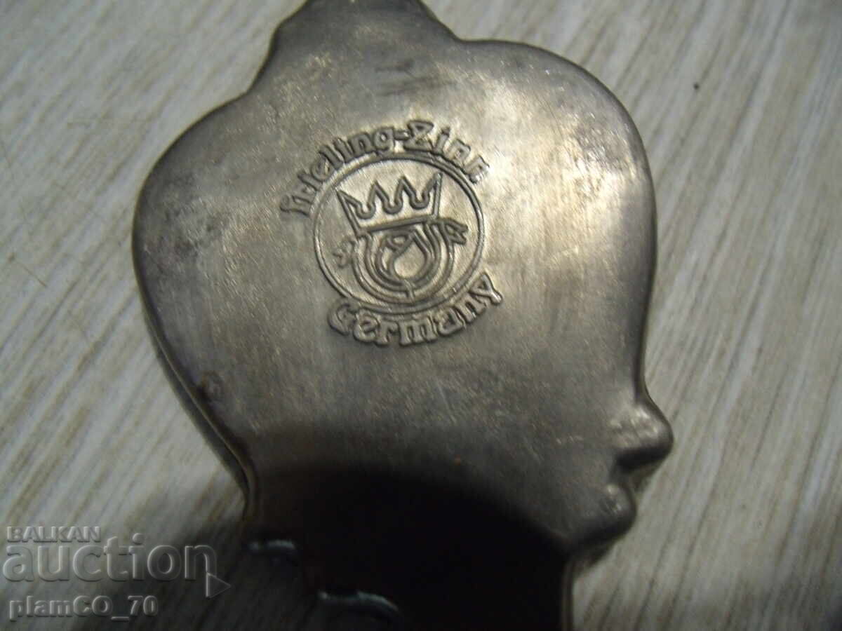 No.*7821 three old metal / tin spoons - Frieling Zinn - 7 No.*7821 three old metal / tin spoons - Frieling Zinn - 7