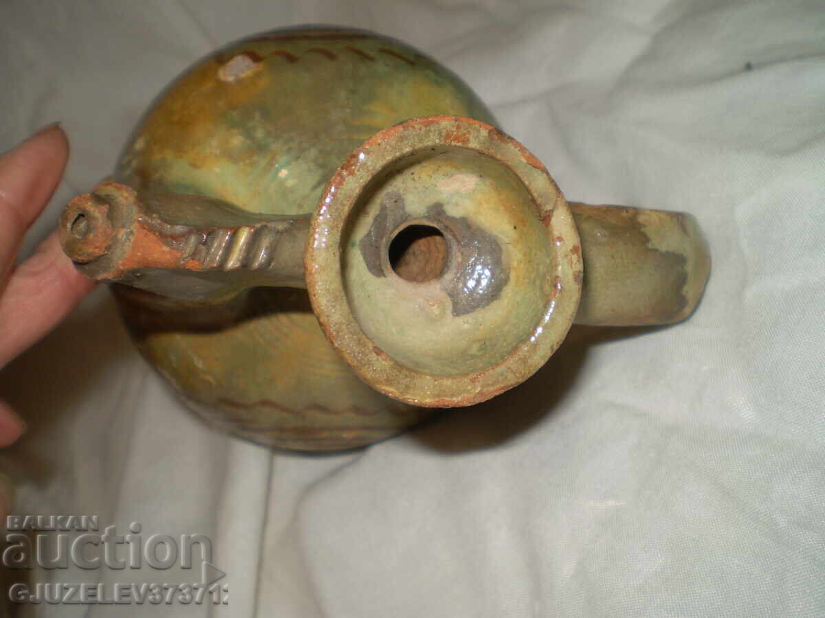 19c Antique Old Bulgarian Handmade Ceramic JUG / with price 219.00 BGN | € 111.97 19c Antique Old Bulgarian Handmade Ceramic JUG / with price 219.00 BGN | € 111.97
