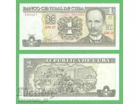 (¯`'•.¸ CUBA 1 peso 2016 UNC ¸.•'´¯)