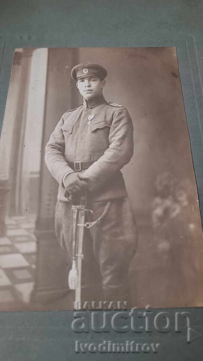 Photo Officer with ceremonial saber Stanimaka 1918 Cardboard with price 10.35 BGN | € 5.29 Photo Officer with ceremonial saber Stanimaka 1918 Cardboard with price 10.35 BGN | € 5.29