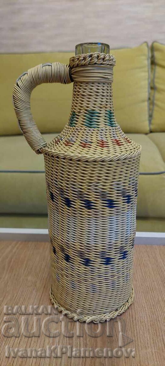 Auction Small knitted damajana for collectors Auction Small knitted damajana for collectors