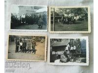 Small old photo of officers and soldiers - village of Shtrbce, Macedonia, 1943