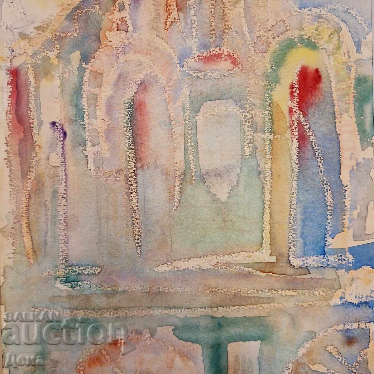 Delivery of Interesting watercolor 1995. Delivery of Interesting watercolor 1995.