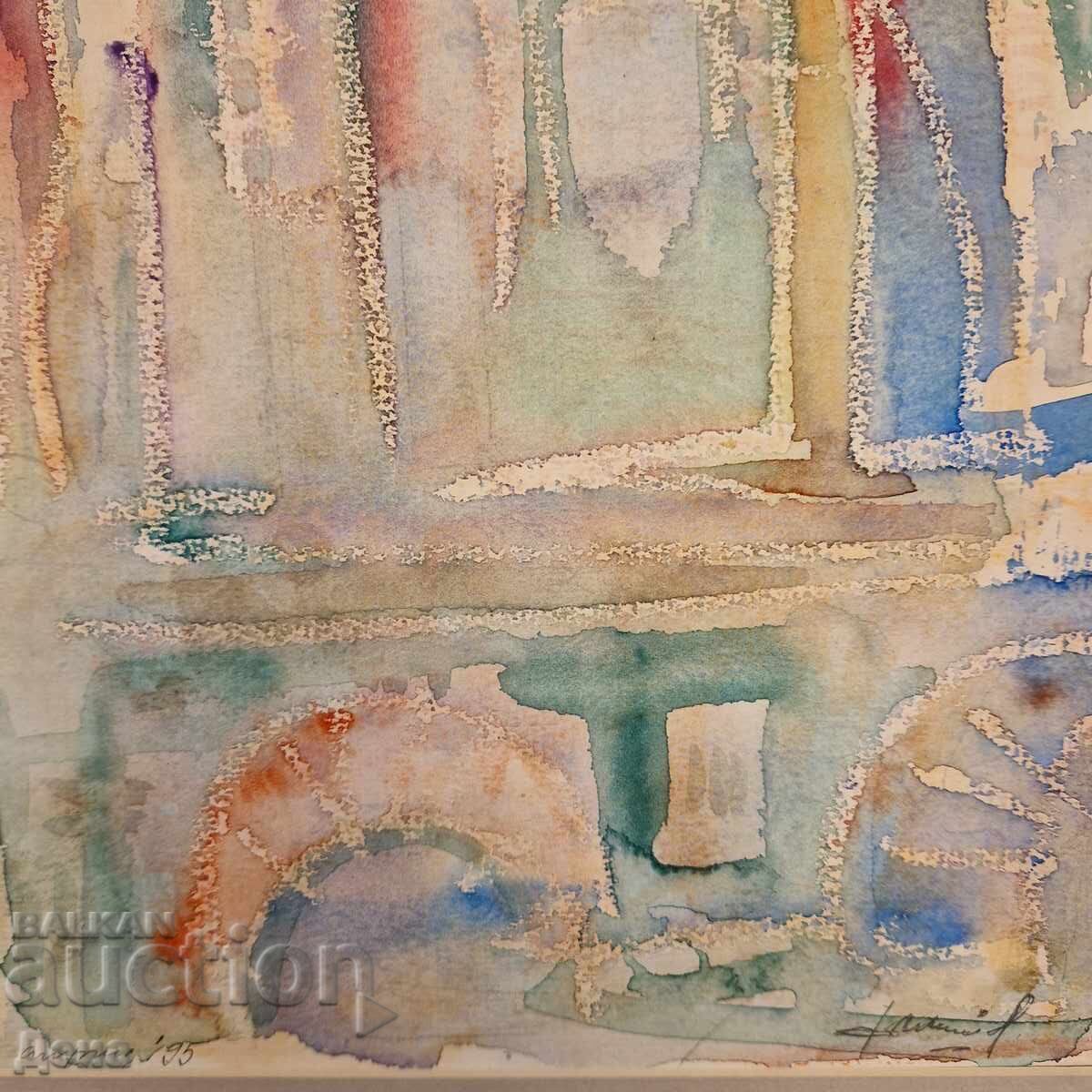 Interesting watercolor 1995. - 5 Interesting watercolor 1995. - 5