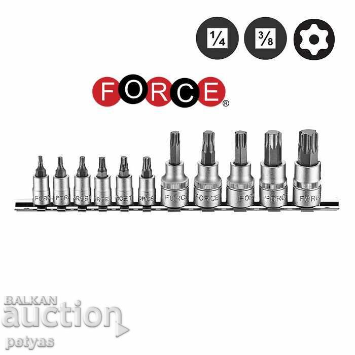 Biți TORX 1/4 – 3/8 gaură de la T10 la T60 11 buc