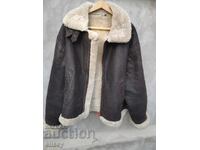 German genuine leather and fur winter jacket XXL