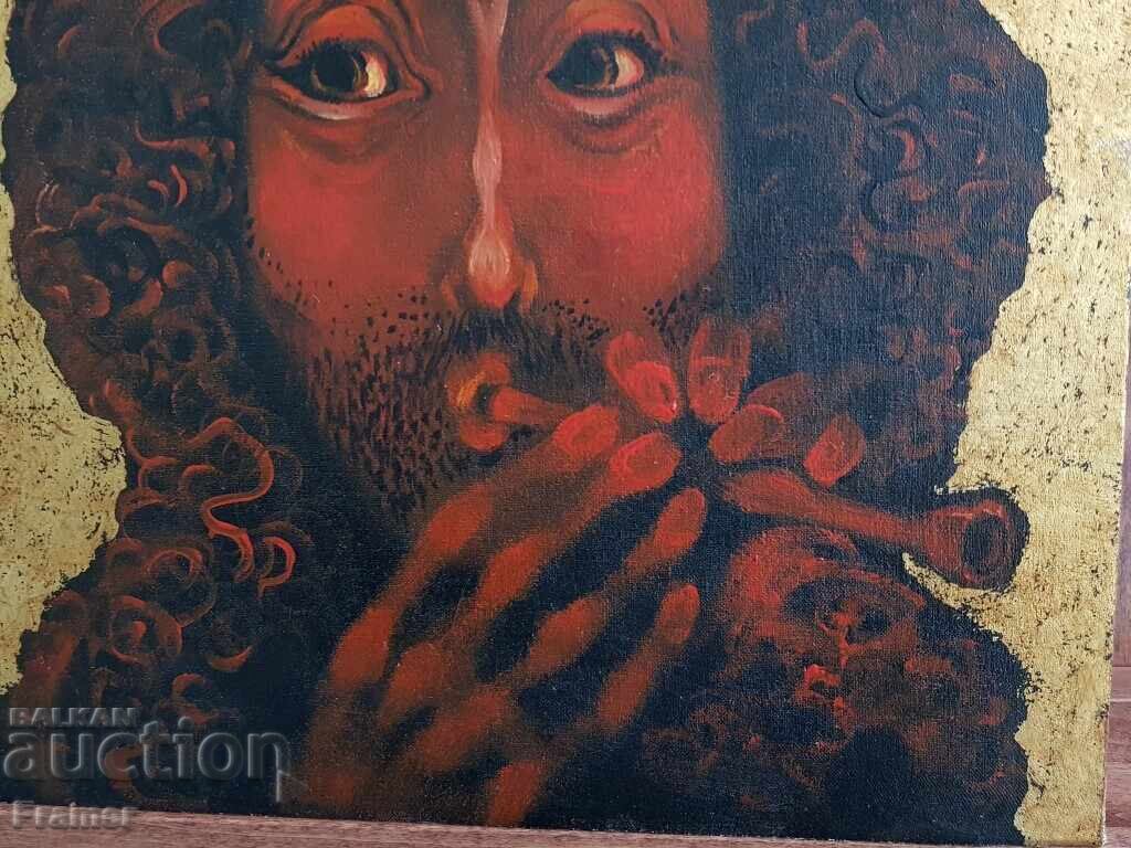 Mitko Dimitrov 1946-2022 Musician Orpheus 1990s oil - 5