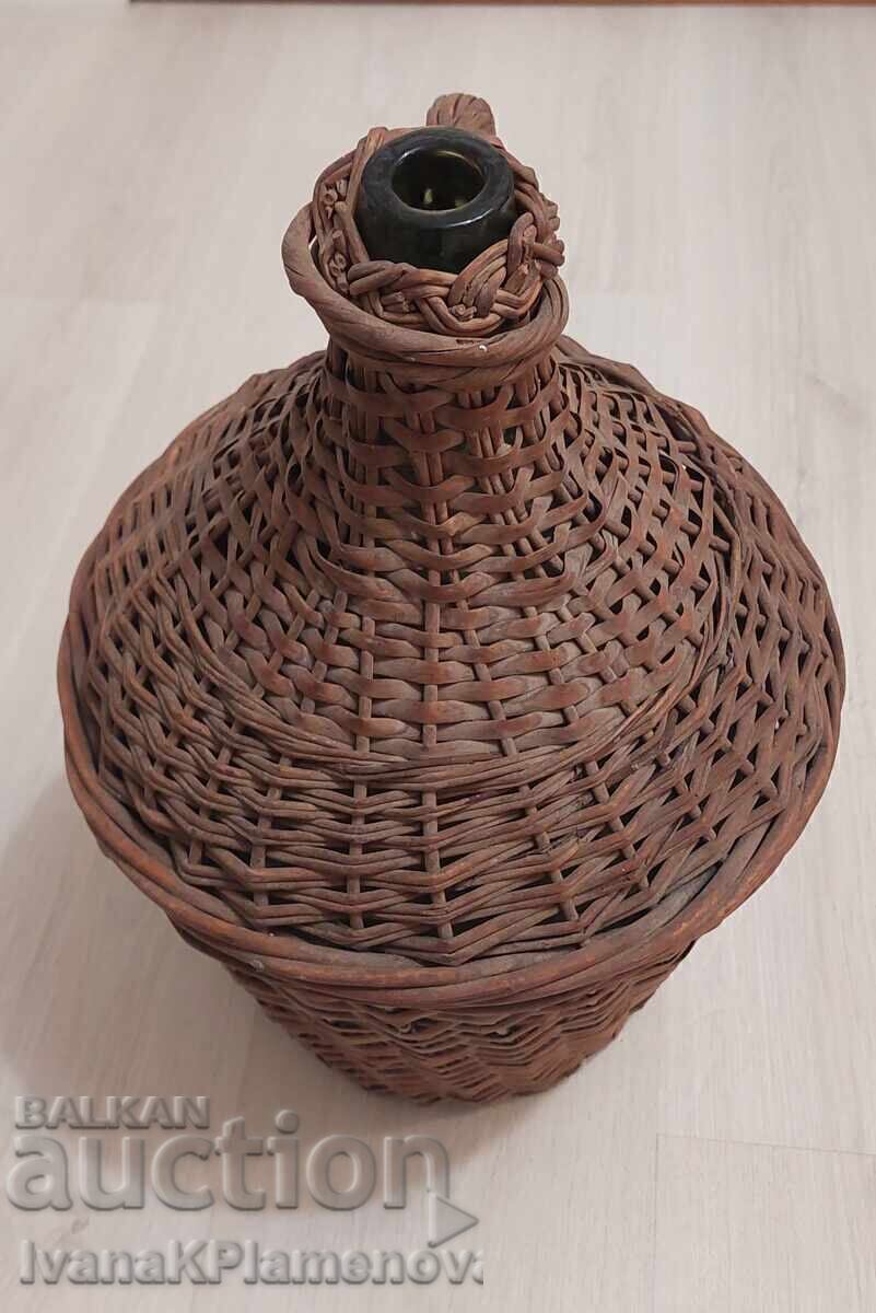 Damajana tricotat retro inaltime mare 45cm - 6