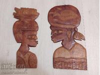 Δύο ξύλινα πάνελ για συλλέκτες