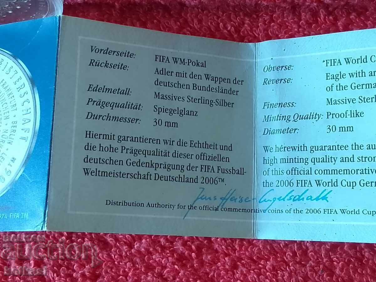 Silver Medal Plaque FIFA World Cup 2006 Germany - 6 Silver Medal Plaque FIFA World Cup 2006 Germany - 6