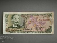 Bancnota - Costa Rica - 5 coloane UNC | 1989