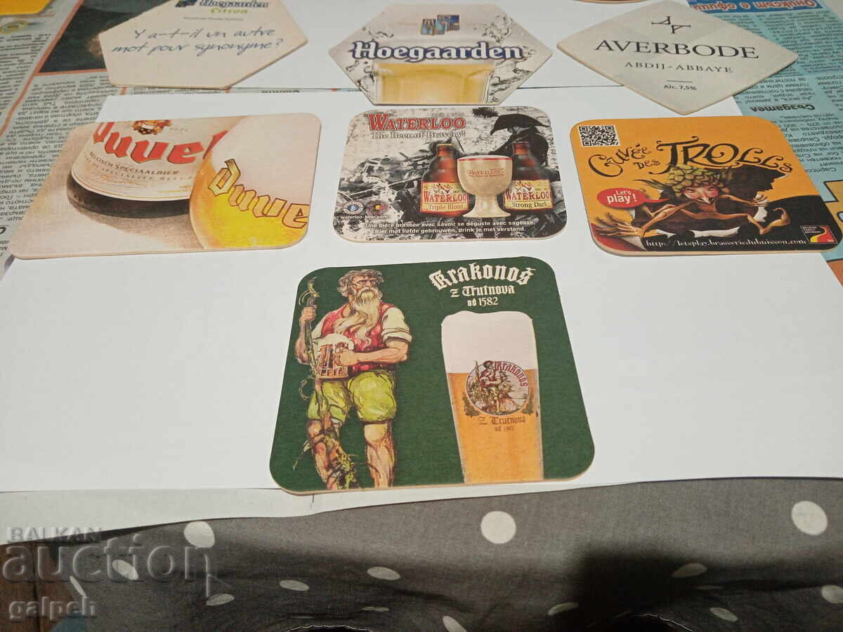 Auction COASTERS FOR CUP (BEER) - 10 pcs. - 6 lv. Auction COASTERS FOR CUP (BEER) - 10 pcs. - 6 lv.