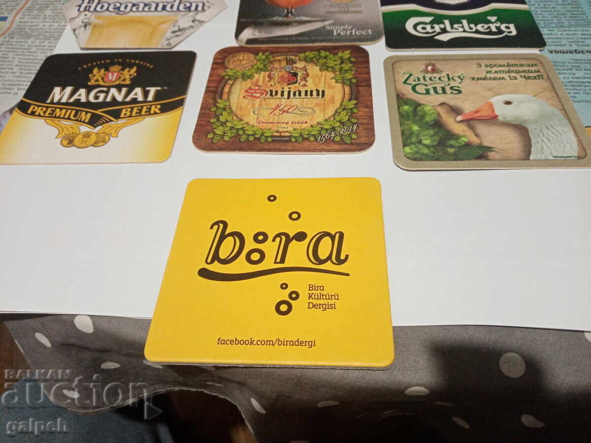 Auction COASTERS FOR CUP (BEER) - 10 pcs. - 6 lv. Auction COASTERS FOR CUP (BEER) - 10 pcs. - 6 lv.