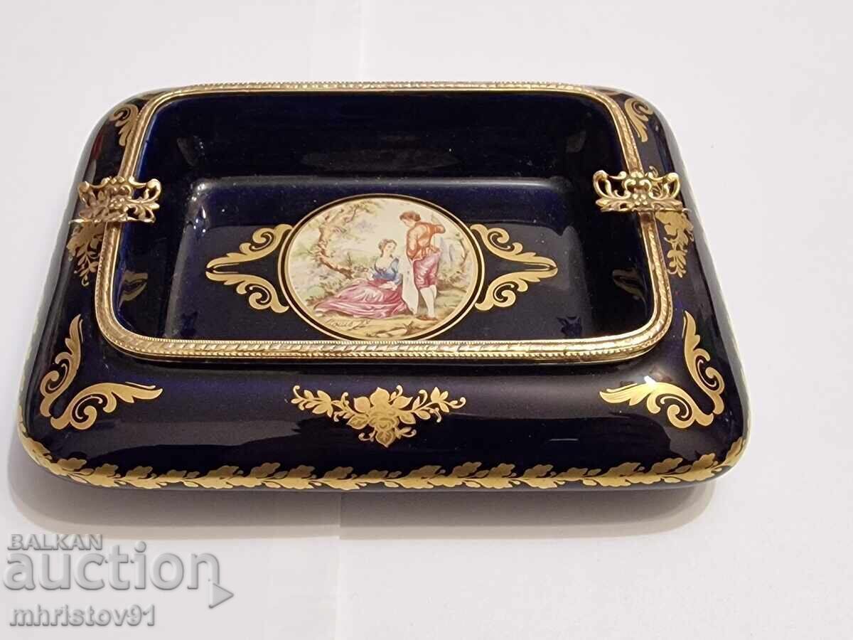 luxury porcelain ashtray/decorative bowl Limoges - 5 luxury porcelain ashtray/decorative bowl Limoges - 5