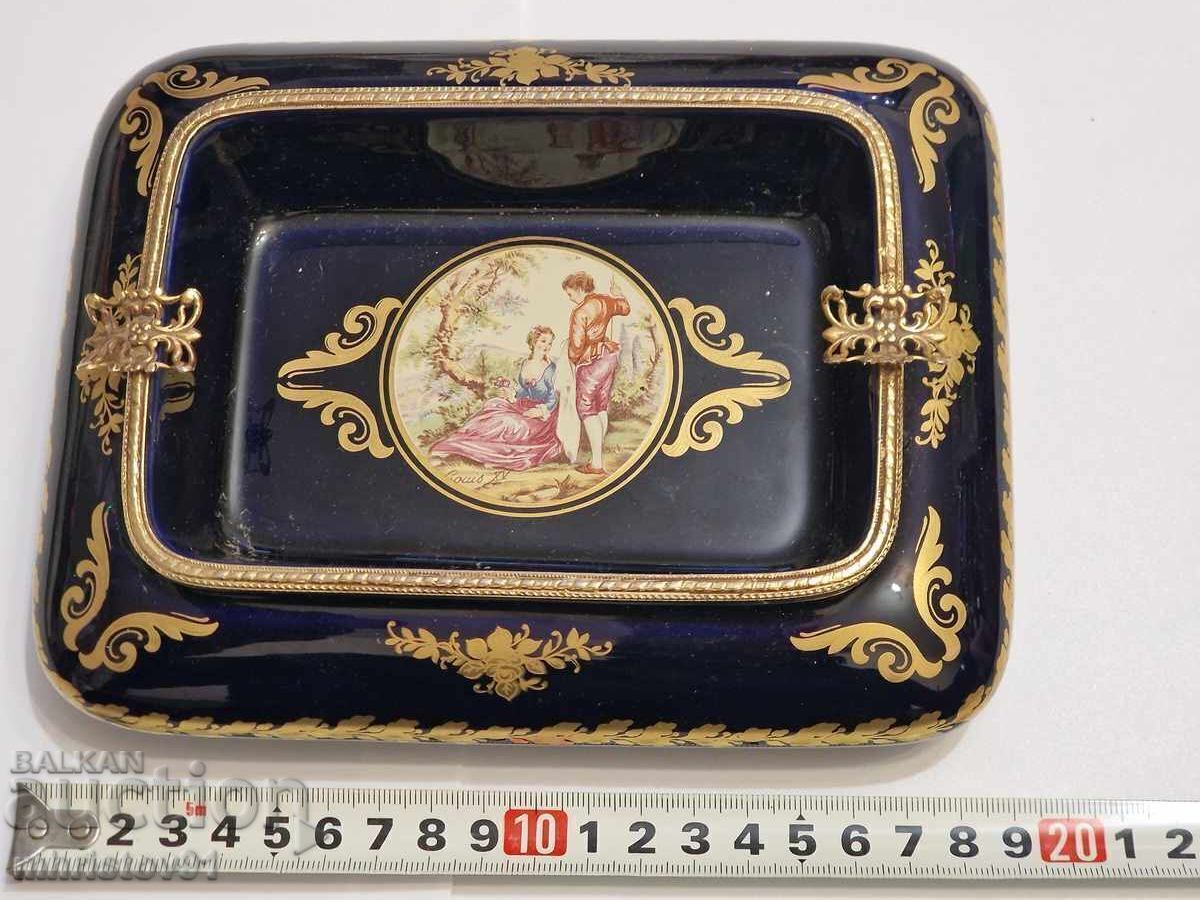 luxury porcelain ashtray/decorative bowl Limoges - 6 luxury porcelain ashtray/decorative bowl Limoges - 6