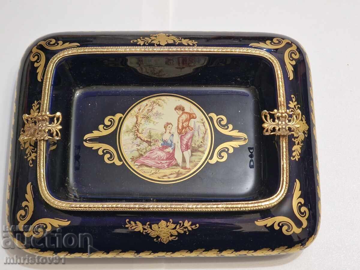 luxury porcelain ashtray/decorative bowl Limoges luxury porcelain ashtray/decorative bowl Limoges