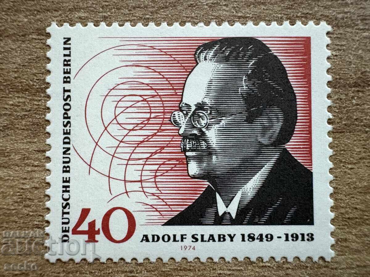 Berlin - 125 de ani de la nașterea lui Adolf Slaby... (1974) MNH