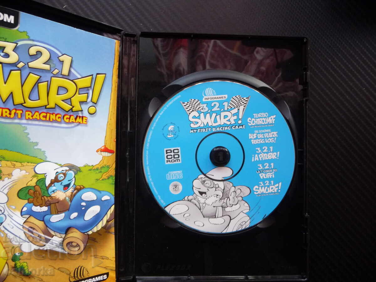 3,2,1 Strumfi! PC CD-ROM jocul pe computer Smurfs distractiv cu preț 10.00 BGN | € 5.11