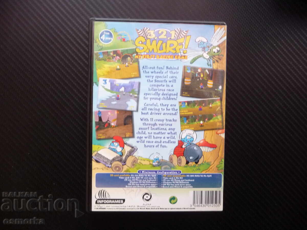 Licitație 3,2,1 Strumfi! PC CD-ROM jocul pe computer Smurfs distractiv