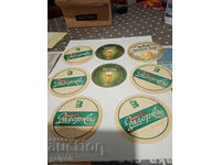 COASTERS FOR CUP (BEER) - 8 pcs. - 3 lv.