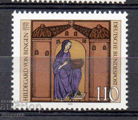 1979. Germania. 900 de ani de la moartea Hildegardei din Bingen.