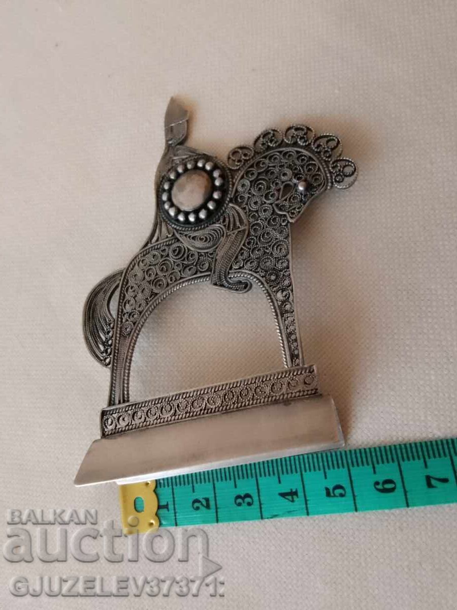 Russian Beautiful figure made of pure silver filigree - 6 Russian Beautiful figure made of pure silver filigree - 6