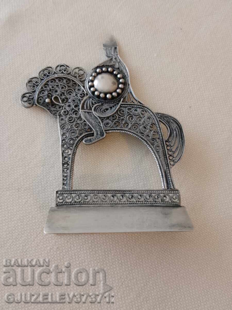 Russian Beautiful figure made of pure silver filigree Russian Beautiful figure made of pure silver filigree